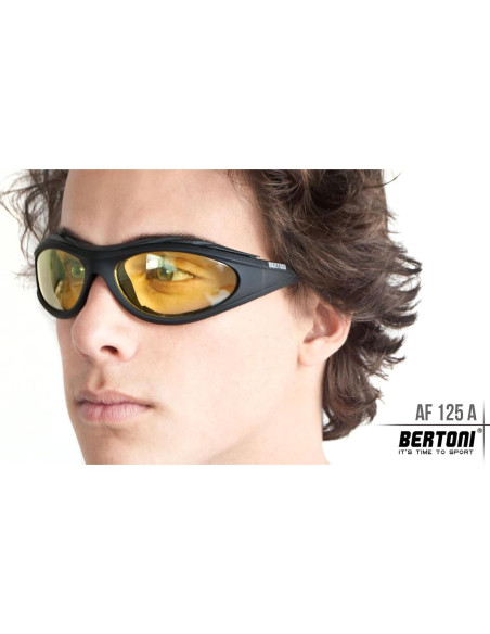 Gafas de Motocicleta Bertoni AF125 Antivaho y UV 100%