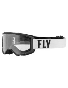 Gafas de Protección Fly Racing Focus Juvenil Blanco/Negro