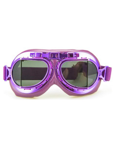 Gafas de piloto vintage CRG Sports T08 moradas UV 100%