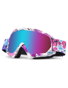 Gafas de Motocross Beyisi UV400 Rosa Púrpura Antideslizantes