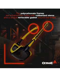 Gafas de Seguridad Global Vision Octane Sport UV400 2
