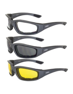 Gafas de sol para motocicleta Global Vision Kickback 3 pares