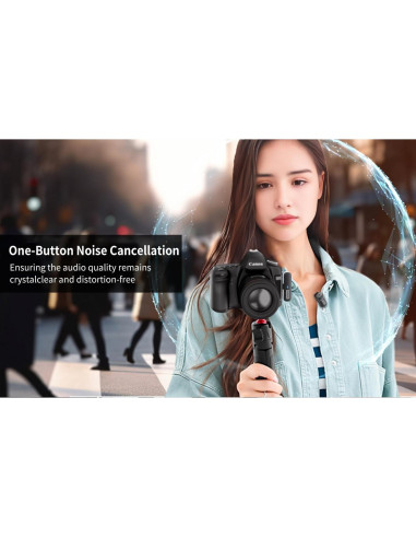 Micrófono Lavalier Inalámbrico Tokdance TDS9 3-en-1 con Adaptadores