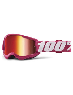 Gafas de Motocross 100% Strata 2 Fletcher - Lente Roja Espejo