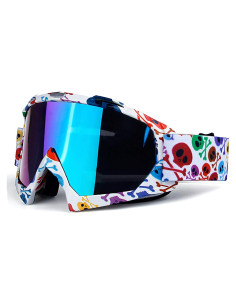 Gafas de Motocross June Sports KG31 Lente Azul Esqueleto