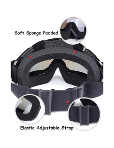 Gafas de Motocross June Sports KG31 Lente Azul Esqueleto 2