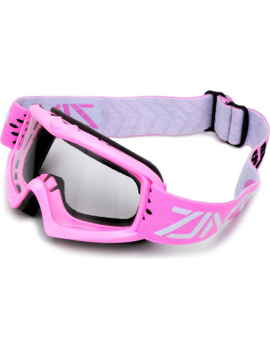 Gafas de motocross para niños UV400 - Rosa y azul