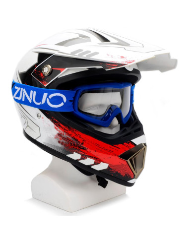 Gafas de motocross para niños UV400 - Rosa y azul