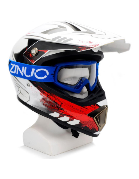 Gafas de motocross para niños UV400 - Rosa y azul