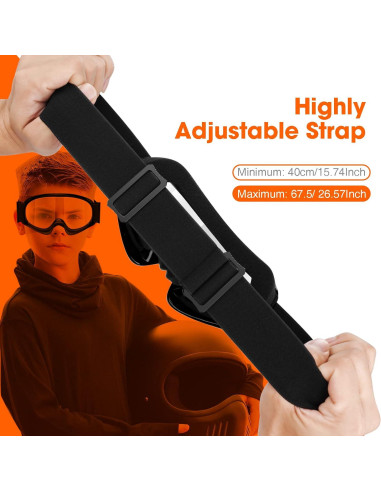 Gafas de Moto para Niños MAMBAOUT con Lente Transparente