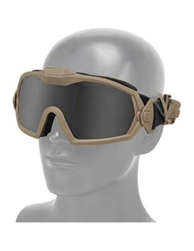 Gafas de Airsoft H World Shopping con Ventilador y Lentes Intercambiables