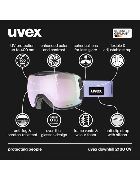 Gafas de Esquí UVEX Downhill 2100 CV Anti-vaho UV400