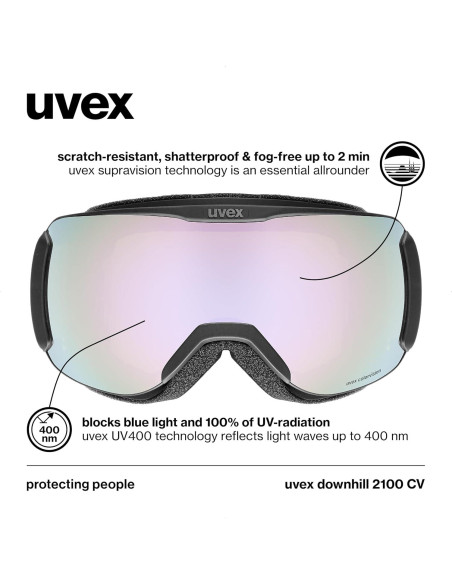 Gafas de Esquí UVEX Downhill 2100 CV Anti-vaho UV400