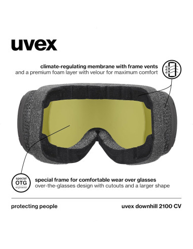 Gafas de Esquí UVEX Downhill 2100 CV Anti-vaho UV400