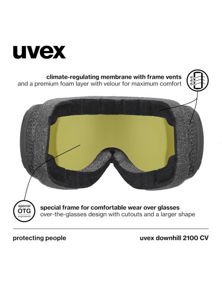Gafas de Esquí UVEX Downhill 2100 CV Anti-vaho UV400