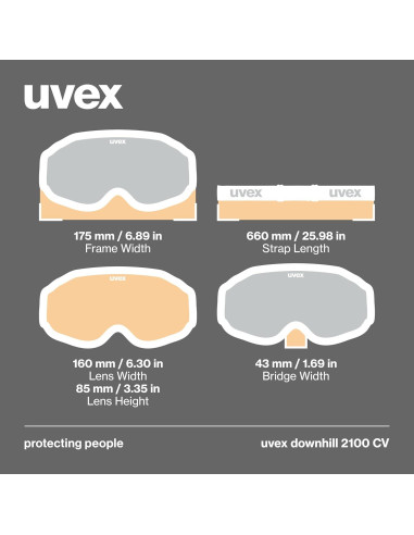 Gafas de Esquí UVEX Downhill 2100 CV Anti-vaho UV400