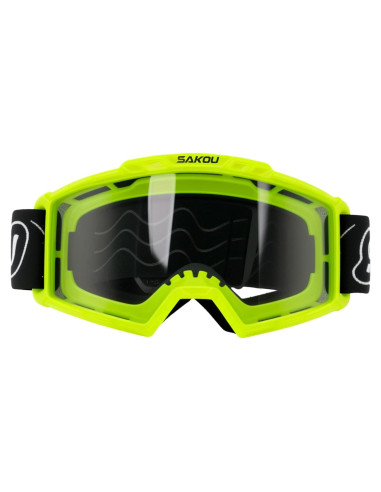 Gafas de Motocross Niños Verde Anti Niebla UV400