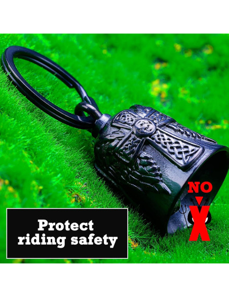 Campana de Motocicleta CYZBTBl 3D Negra - Accesorio de Seguridad