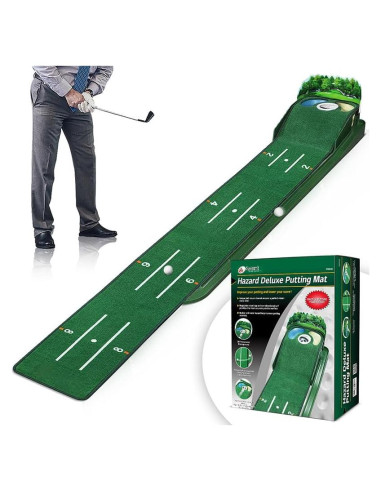 Alfombra de Putting de Golf Ascent PM020 con Peligros y Marcadores