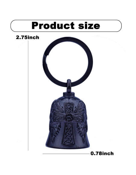 Campana de Motocicleta CYZBTBl 3D Negra - Accesorio de Seguridad