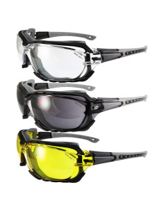 Gafas de seguridad Birdz Eyewear Gasket 3 pares con lentes