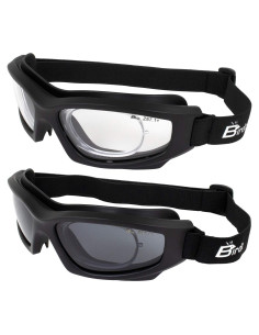 Gafas de seguridad Birdz Flyer 2 pares con lentes claros y ahumados