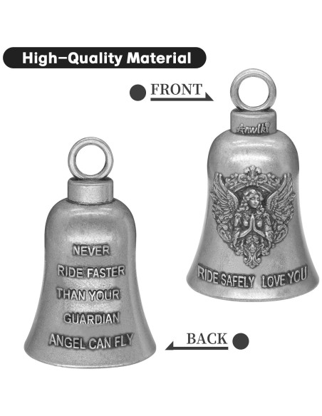 Campana de Suerte Guardian Ángel para Motocicleta con Accesorios