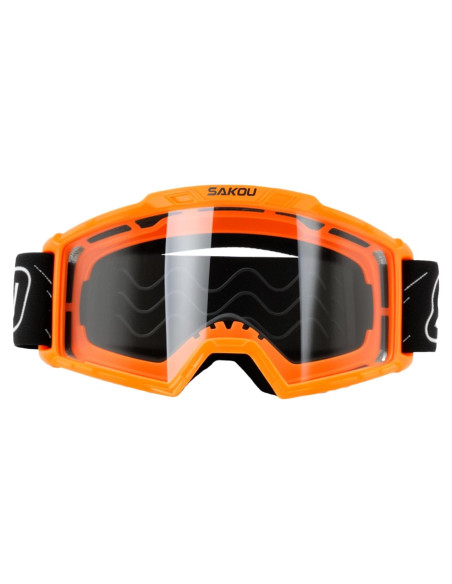 Gafas de Motocross Antivaho para Niños 3-12 Años Naranja