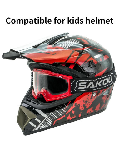 Gafas de Motocross Antivaho para Niños 3-12 Años Naranja