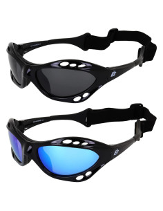 Gafas de sol polarizadas Birdz Seahawk UV 2 pares montura negra