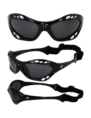 Gafas de sol polarizadas Birdz Seahawk UV 2 pares montura negra
