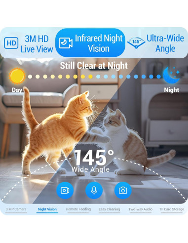 Comedero Automático Frienhund 7L con Cámara y WiFi 5G