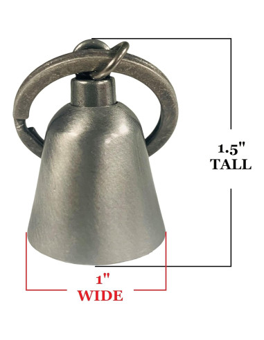 Campana de Guardia Motocicleta Kustom Cycle Parts KCP-BELL Plateada