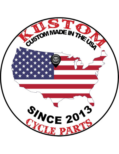 Campana de Guardia Motocicleta Kustom Cycle Parts KCP-BELL Plateada