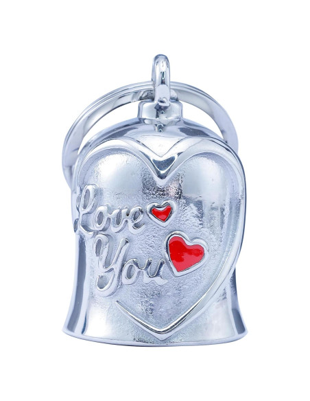 Campana de Motocicleta CYZBTBl 3D de Acero Inoxidable Plata