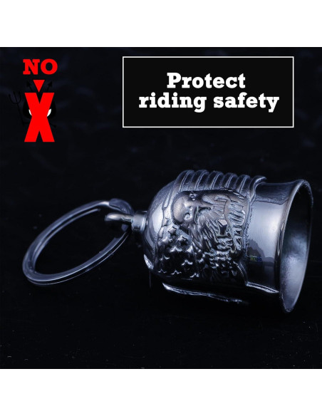 Campana de Motocicleta CYZBTBl 3D Acero Inoxidable Negra