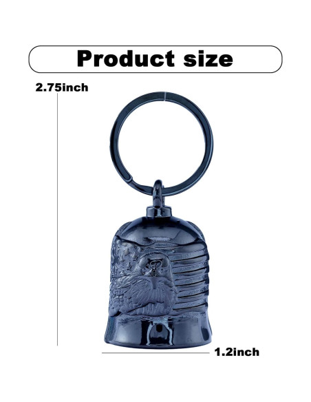 Campana de Motocicleta CYZBTBl 3D Acero Inoxidable Negra