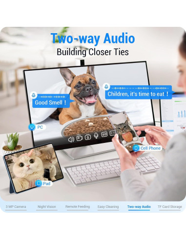 Comedero Automático Frienhund 7L con Cámara y WiFi 5G