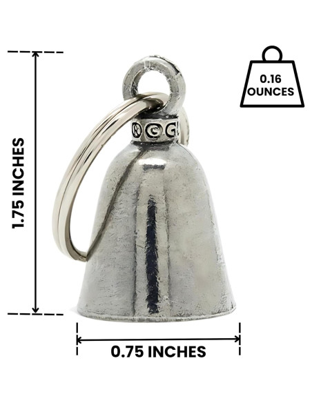 Campana de la Suerte Guardian de Estaño Hecha a Mano - Regalo