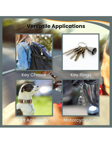 Campana de la Suerte Guardian de Estaño Hecha a Mano - Regalo