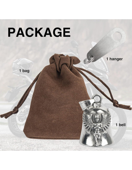 Campana de Motocicleta de Suerte con Gancho - Diseño 3D