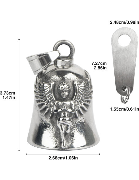 Campana de Motocicleta de Suerte con Gancho - Diseño 3D