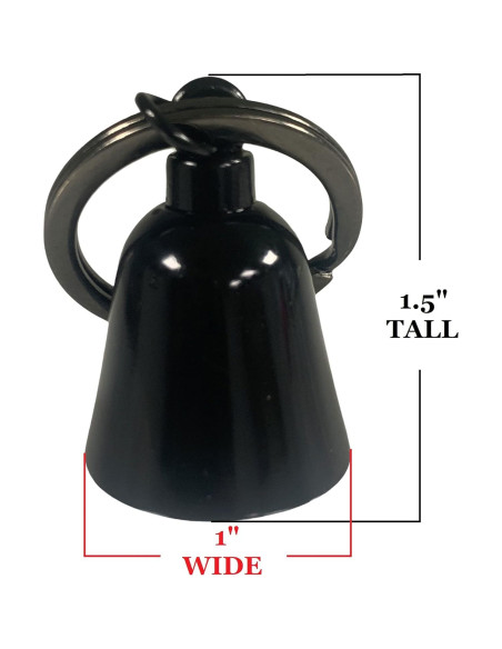 Campana de Guardia Biker Kustom Cycle Parts Negra 1.9x3.8cm