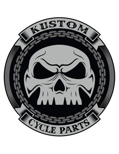 Campana de Guardia Biker Kustom Cycle Parts Negra 1.9x3.8cm