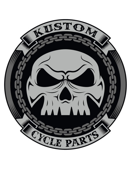 Campana de Guardia Biker Kustom Cycle Parts Negra 1.9x3.8cm