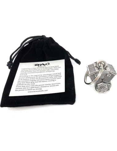 Campana de Motocicleta Bravo Bells - Hecha en EE. UU. - 49.87 g