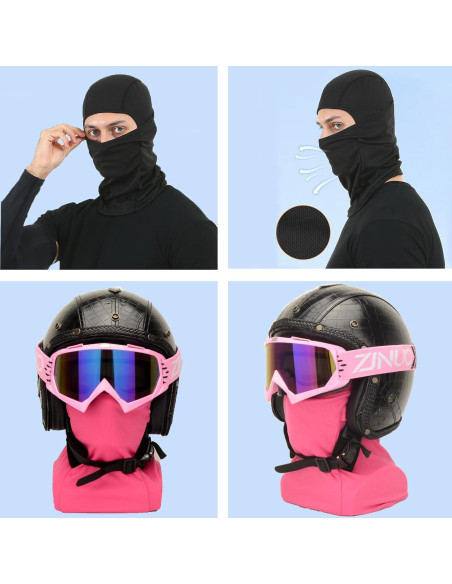 Gafas de ATV y máscara de balaclava ZJNUO para unisex
