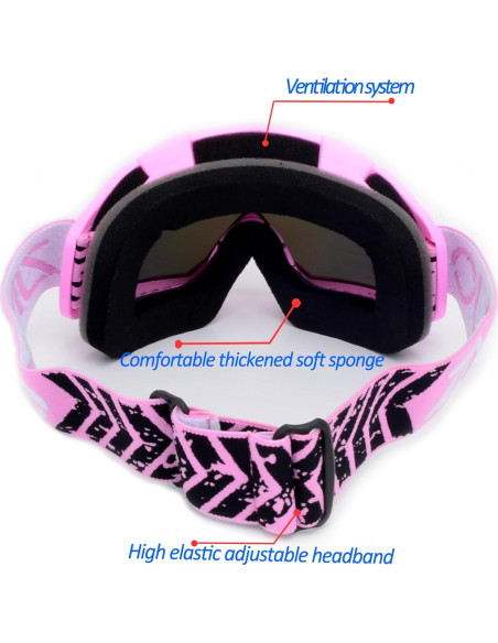 Gafas de ATV y máscara de balaclava ZJNUO para unisex