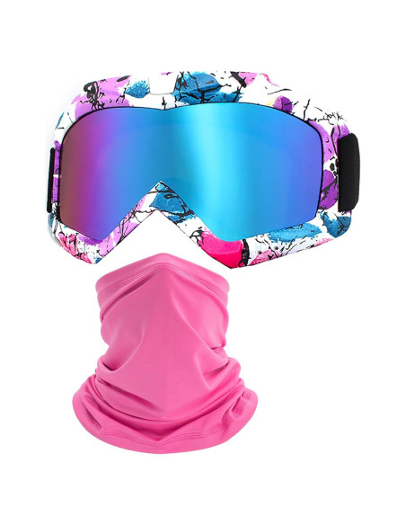 Gafas de Esquí y Motocross Immoono OTG Anti UV para Mujeres