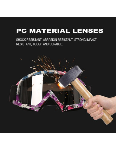 Gafas de Esquí y Motocross Immoono OTG Anti UV para Mujeres